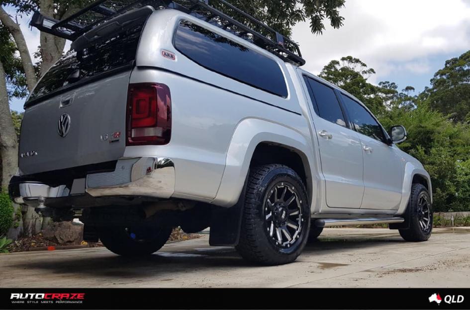 VOLKSWAGEN AMAROK GD05 MATTE BLACK MILLED ACCENTS